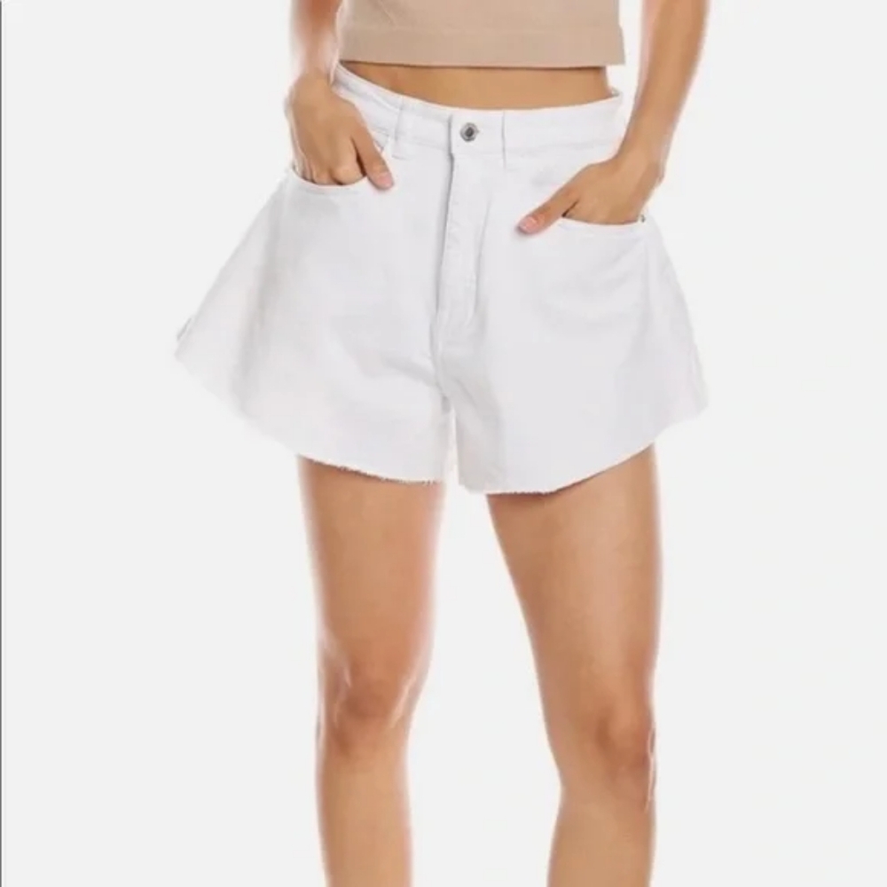 WeWoreWhat High Waist White Shorts
